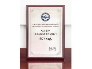 2025中國(guó)汽車經(jīng)銷商集團(tuán)百?gòu)?qiáng)排行榜新能源分榜單第74名
